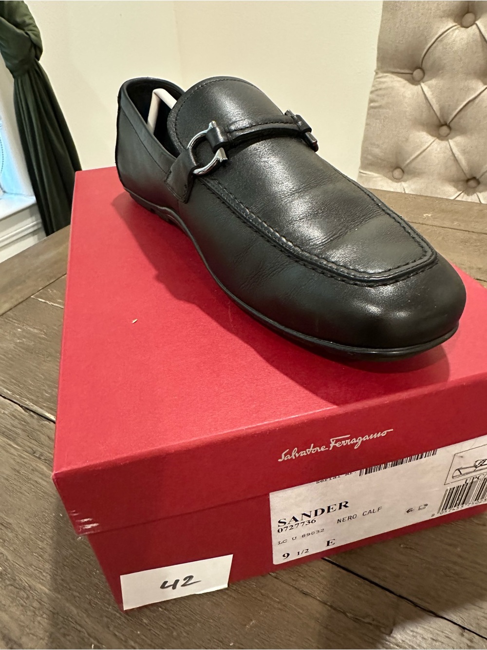 Salvatore Ferragamo Red Shoe Box with Branded Label